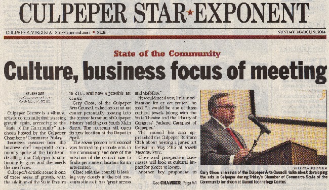 Culpeper Star-Exponent Page A1 March 9, 2014